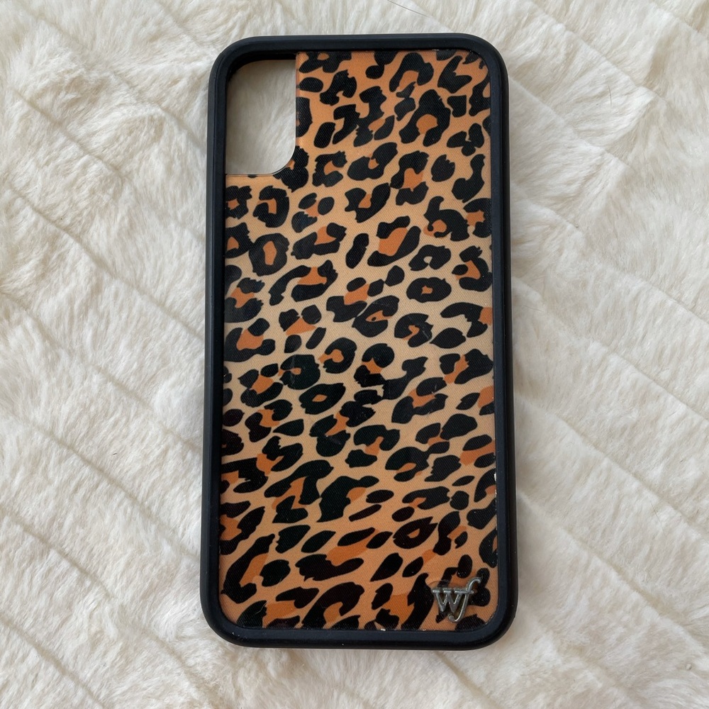 Wildflower cheetah iPhone X/XS case